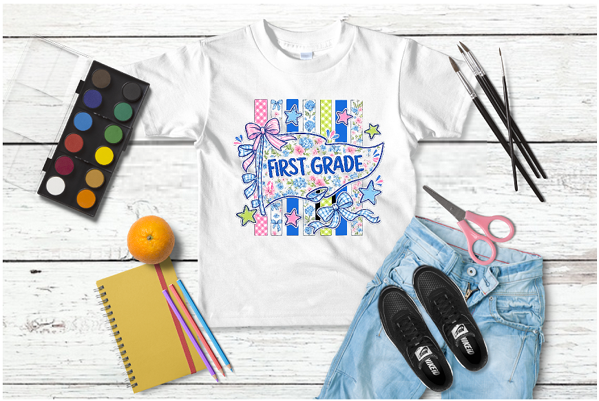 B2S01 - 1st Grade Preppy Floral