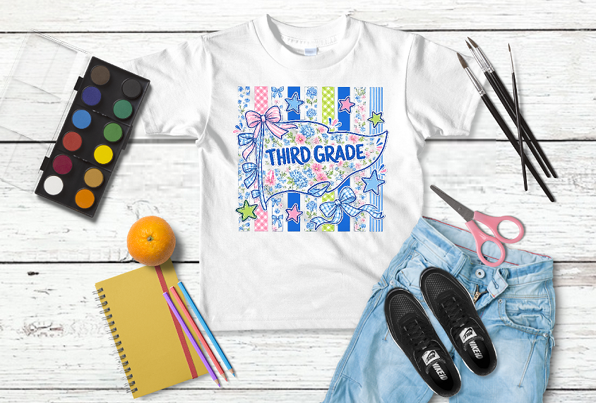 B2S03 - 3rd Grade Preppy Floral