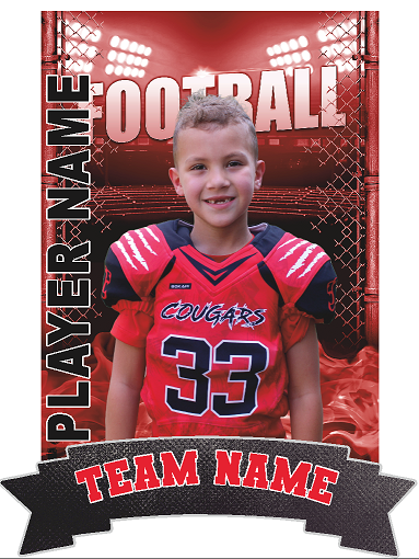 Football Yard Signs (24x18 coroplast sign)