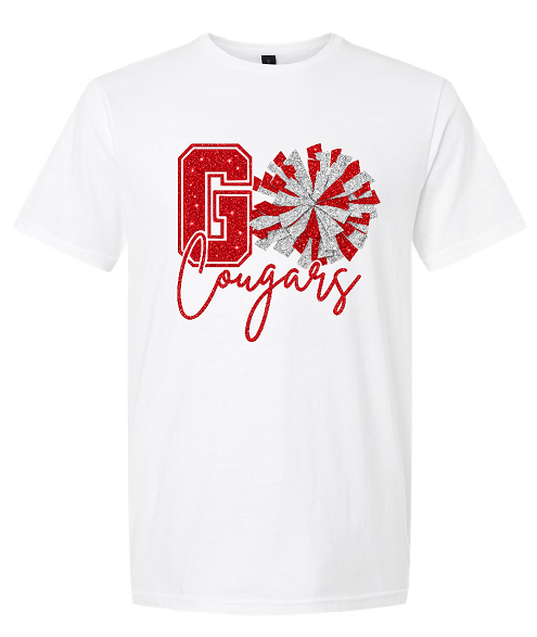 Go Cougars Glitter Pom Pom