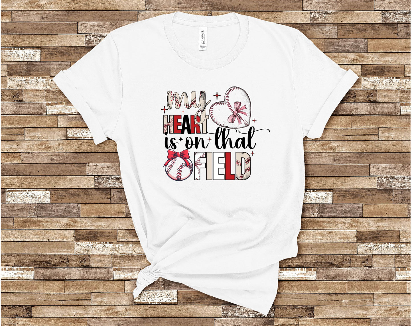 Heart on field