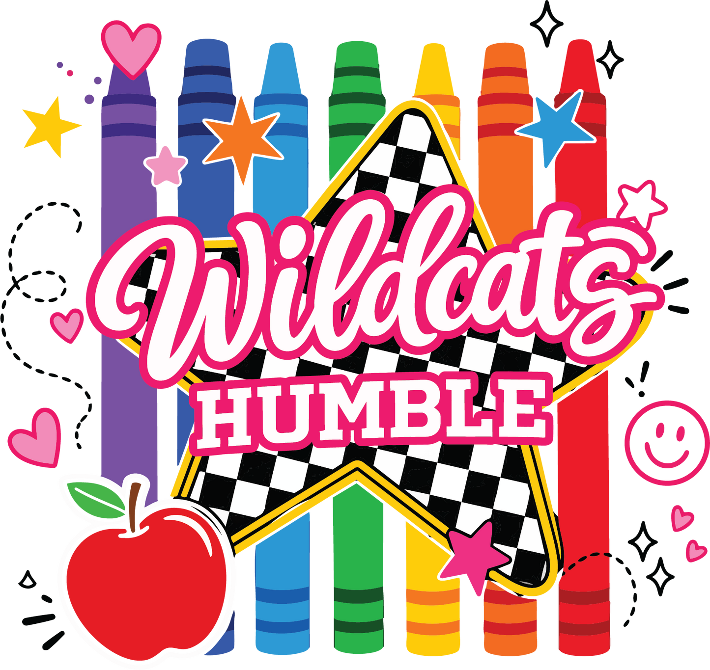Humble Wildcats Crayon