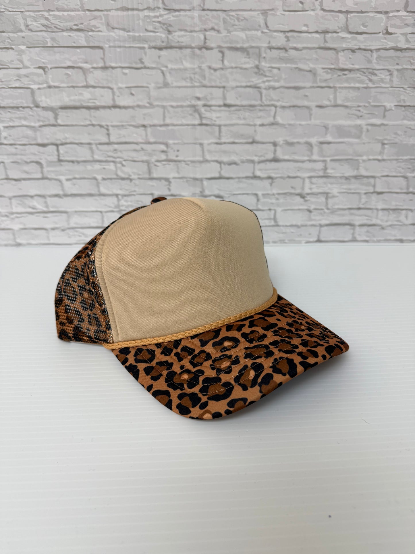 Tan/Dark Cheetah Pattern Hats