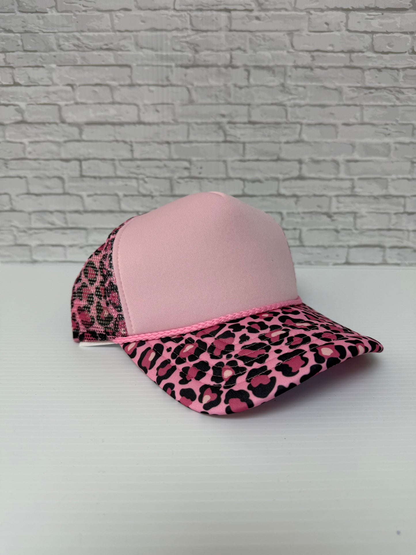 Pink/Cheetah Pattern Hats