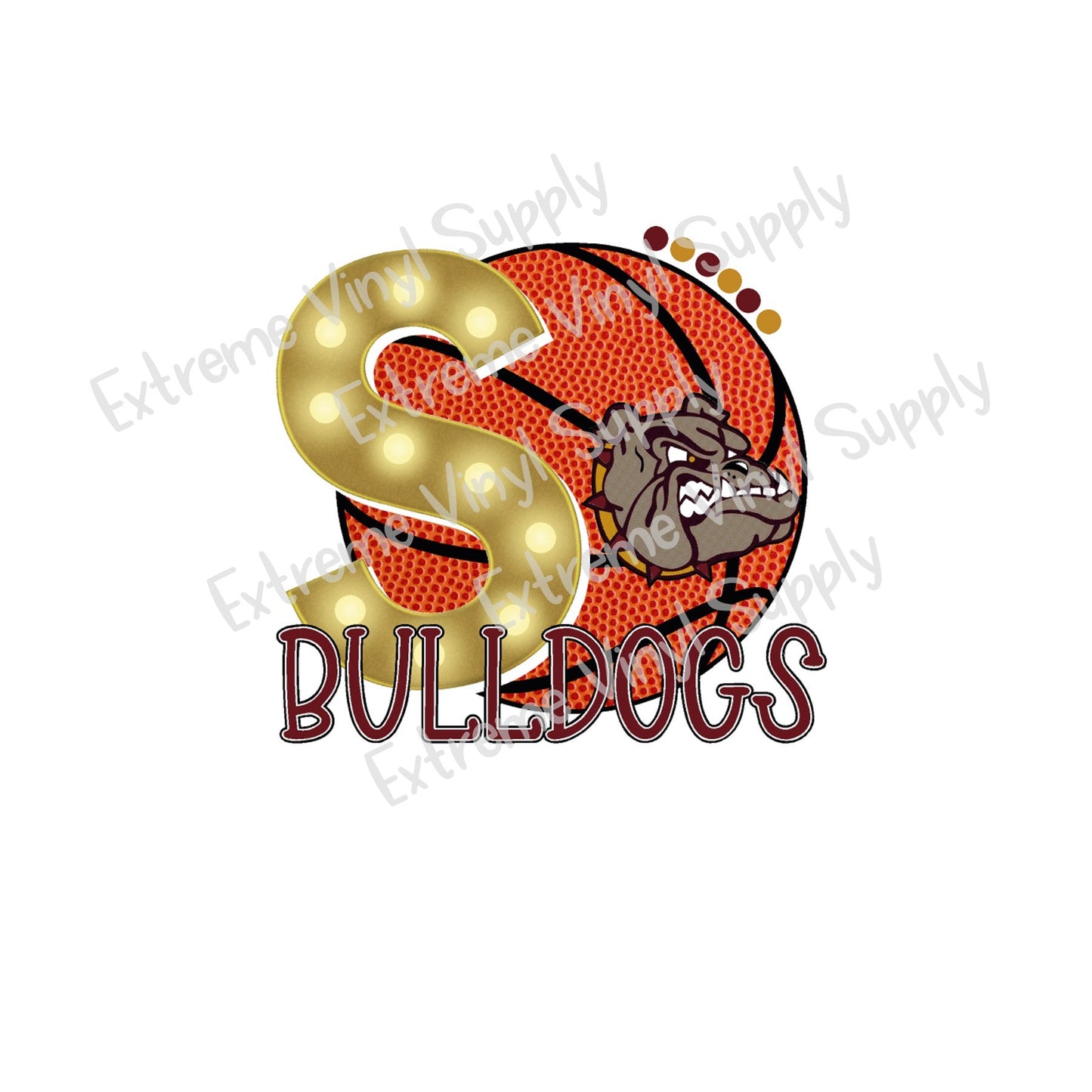 School Themed Basketball Ready to Press Transfers