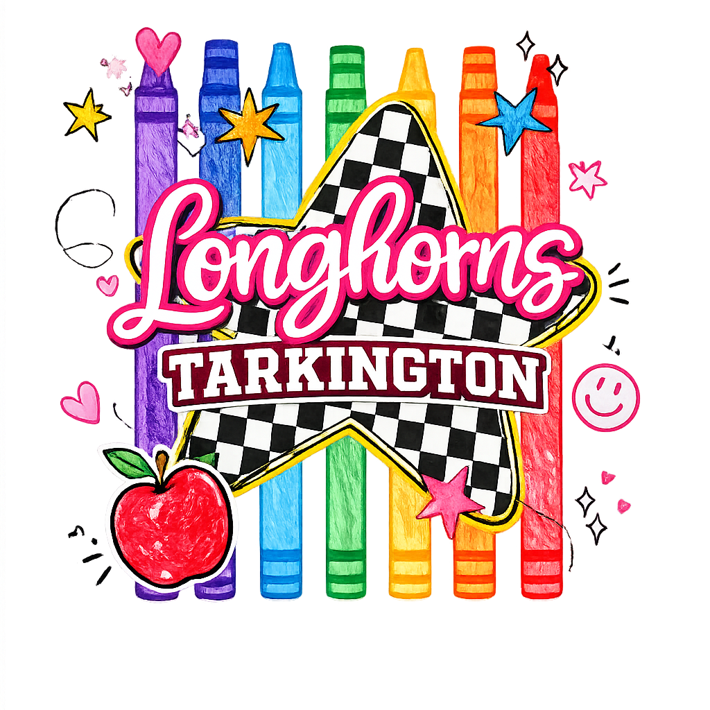 Tarkington Longhorns Crayon