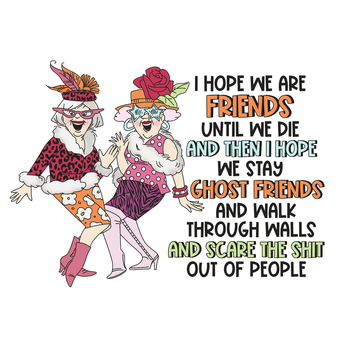 Ghost Friends DTF