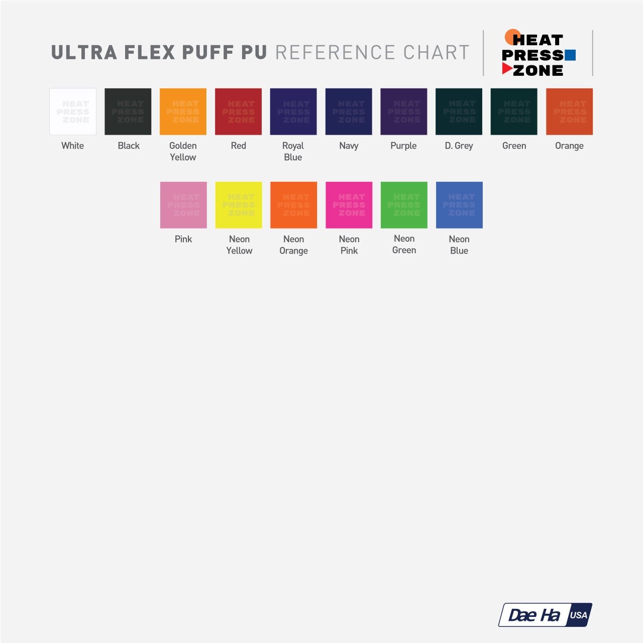 Heat Transfer Vinyl-White PU Flex HTV 20