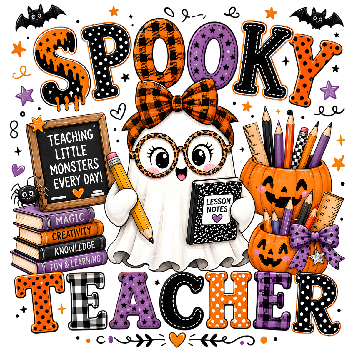 Spooky Teacher DTF