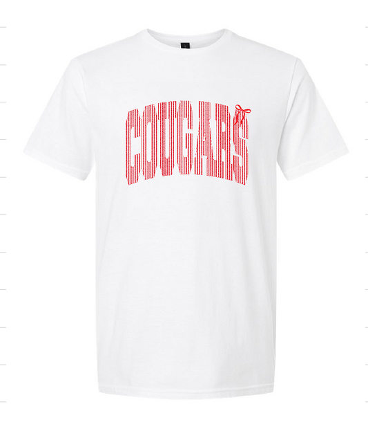 Cougars Red and White Stripe