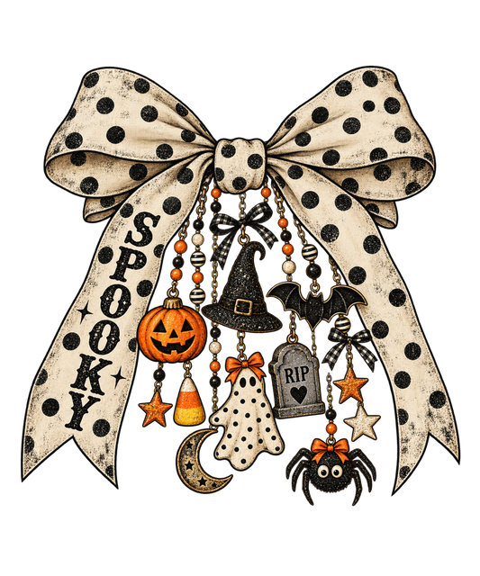 Spooky Ribbon DTF