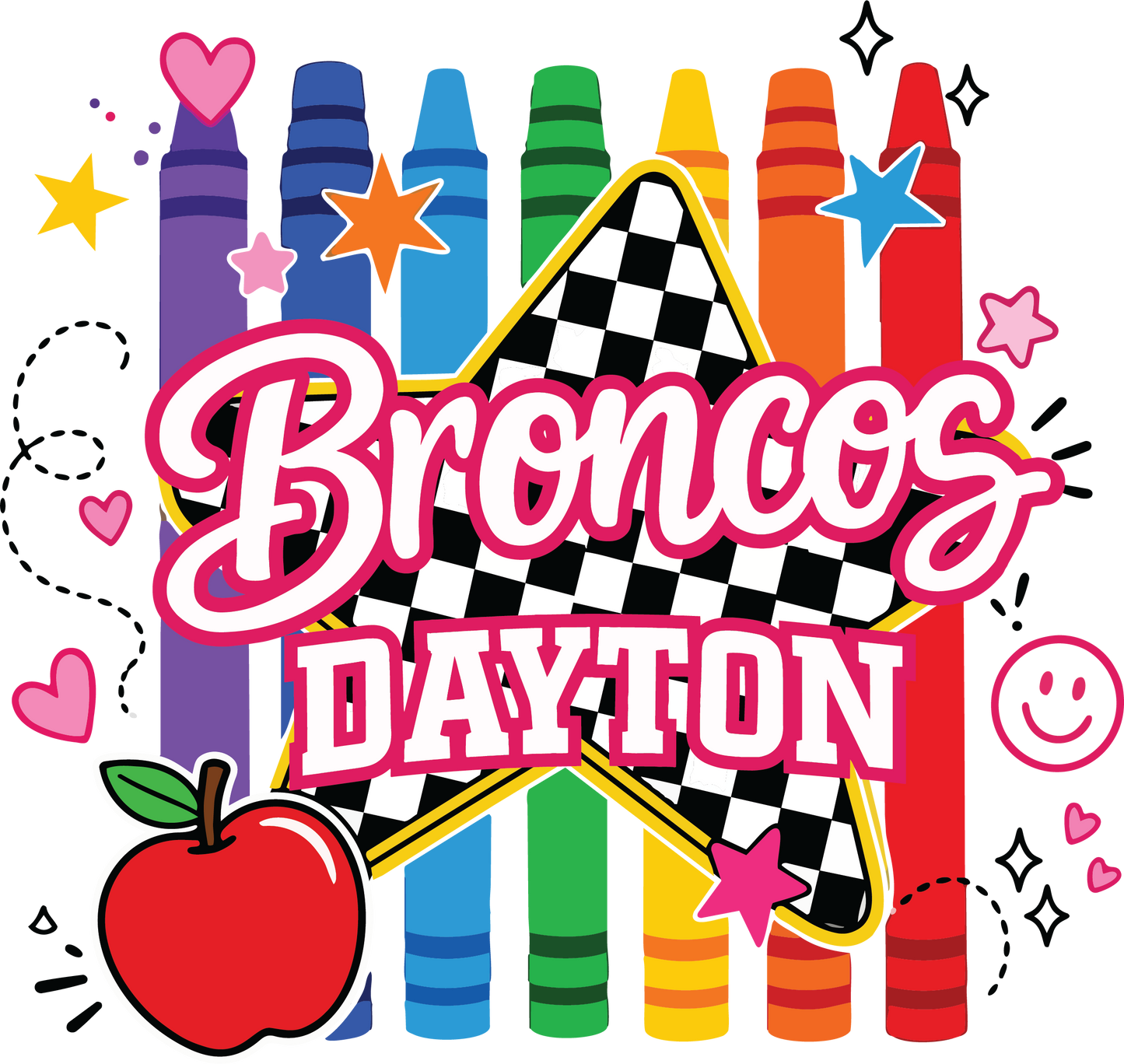 Dayton Broncos Crayon