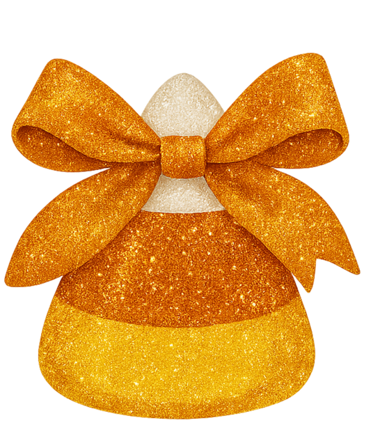 Glitter Coquette Candy Corn DTF