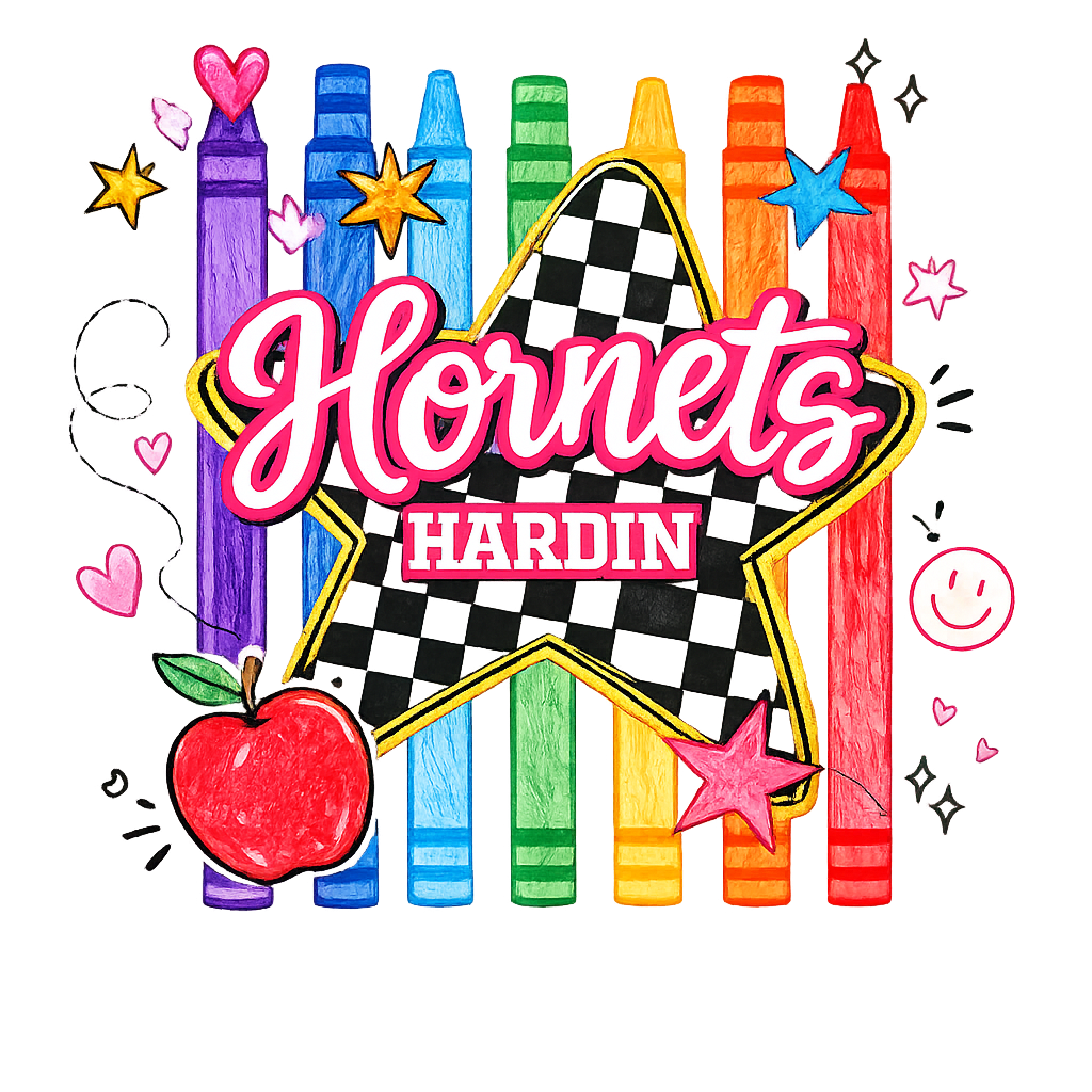 Hardin Hornets Crayon