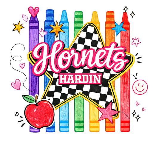 Hardin Hornets Crayon