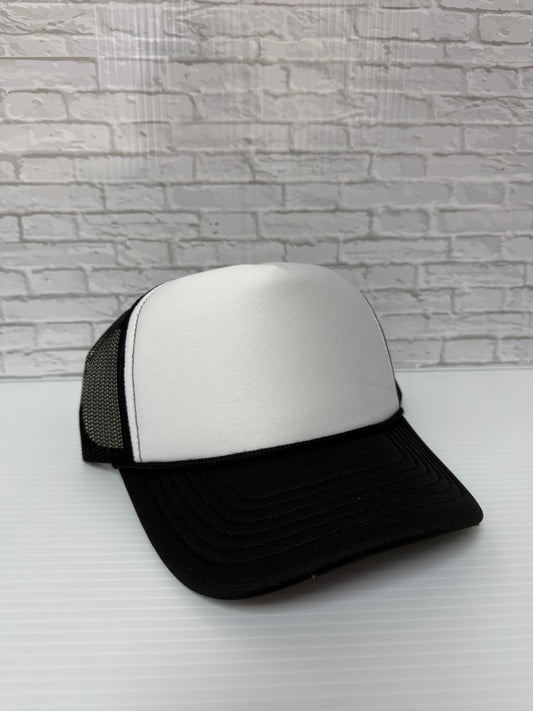 Black/White Foam Hats