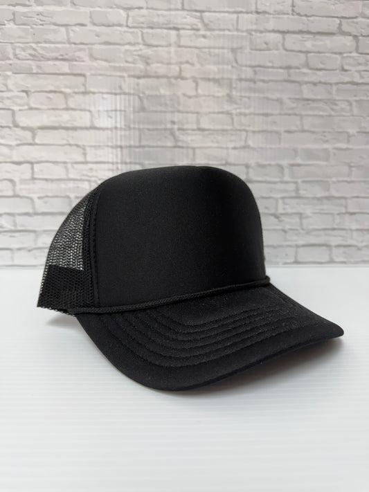 Black/Black Foam Hats
