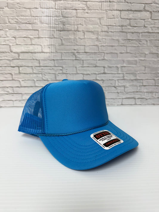 Turquoise/Turquoise Foam Hats