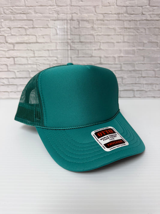 Teal/Teal Foam Hats