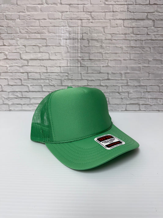 Green/Green Foam Hats