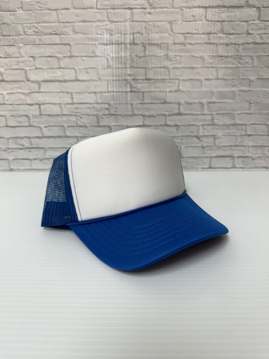 Royal Blue/White Foam Hats