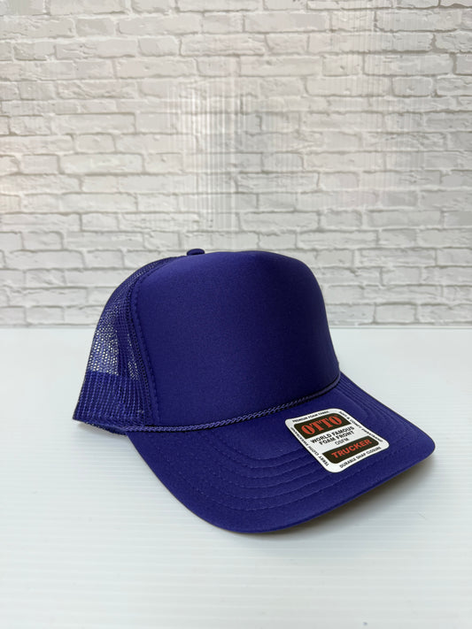 Purple/Purple Foam Hats