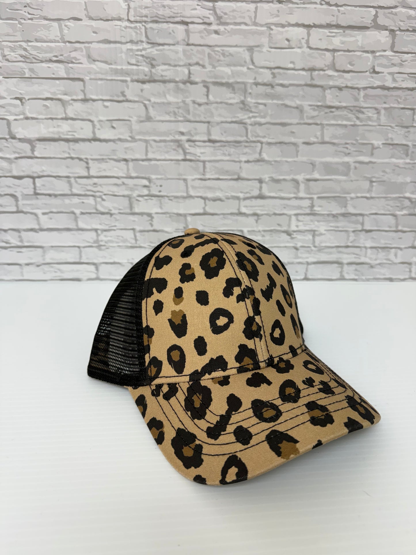 Tan Cheetah/Black Pattern Hats