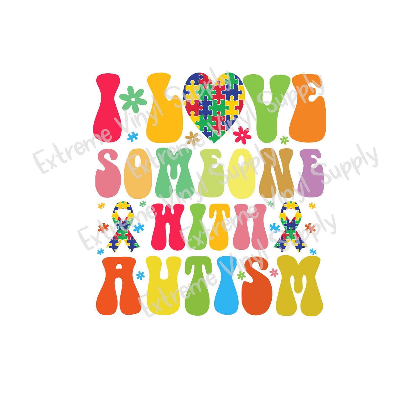 Autism Awareness Ready to Press Transfer