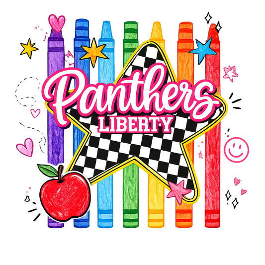 Liberty Panthers Crayon