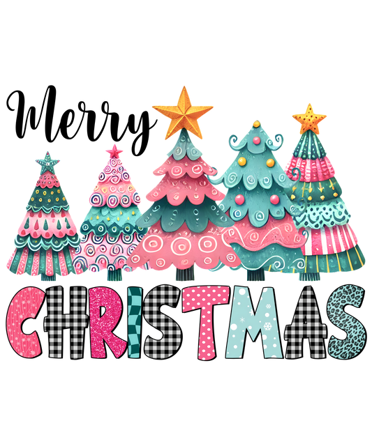 Merry Xmas Black Plaid