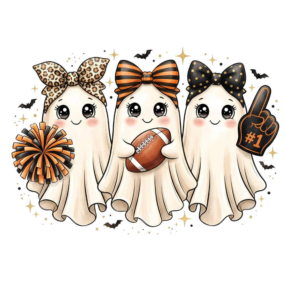 Ghost Cheerleaders DTF