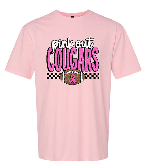 Pink Out Cougars Ribbon