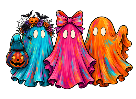 Colored Ghosts DTF