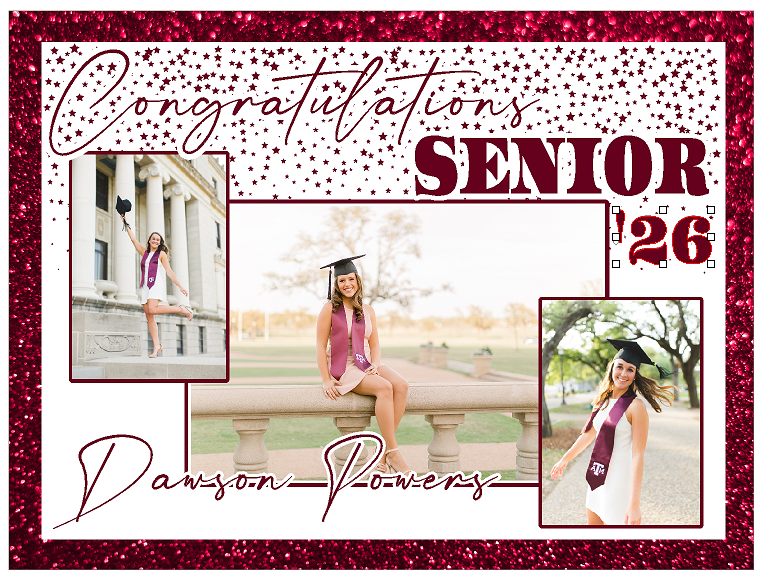 2026 Senior Signs (24x18 coroplast sign)