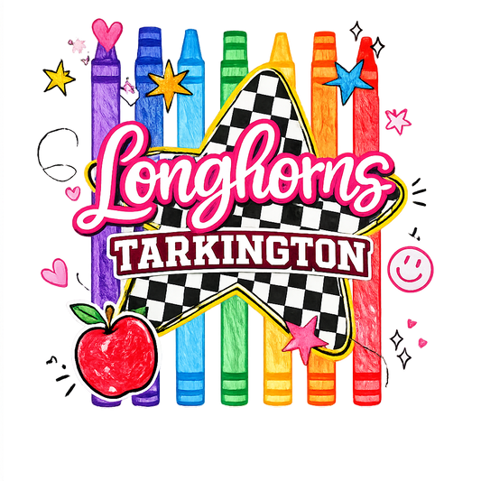 Tarkington Longhorns Crayon