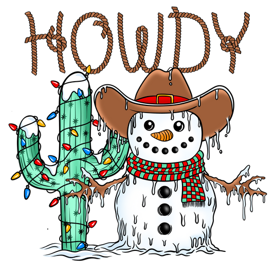 Texas Snowman