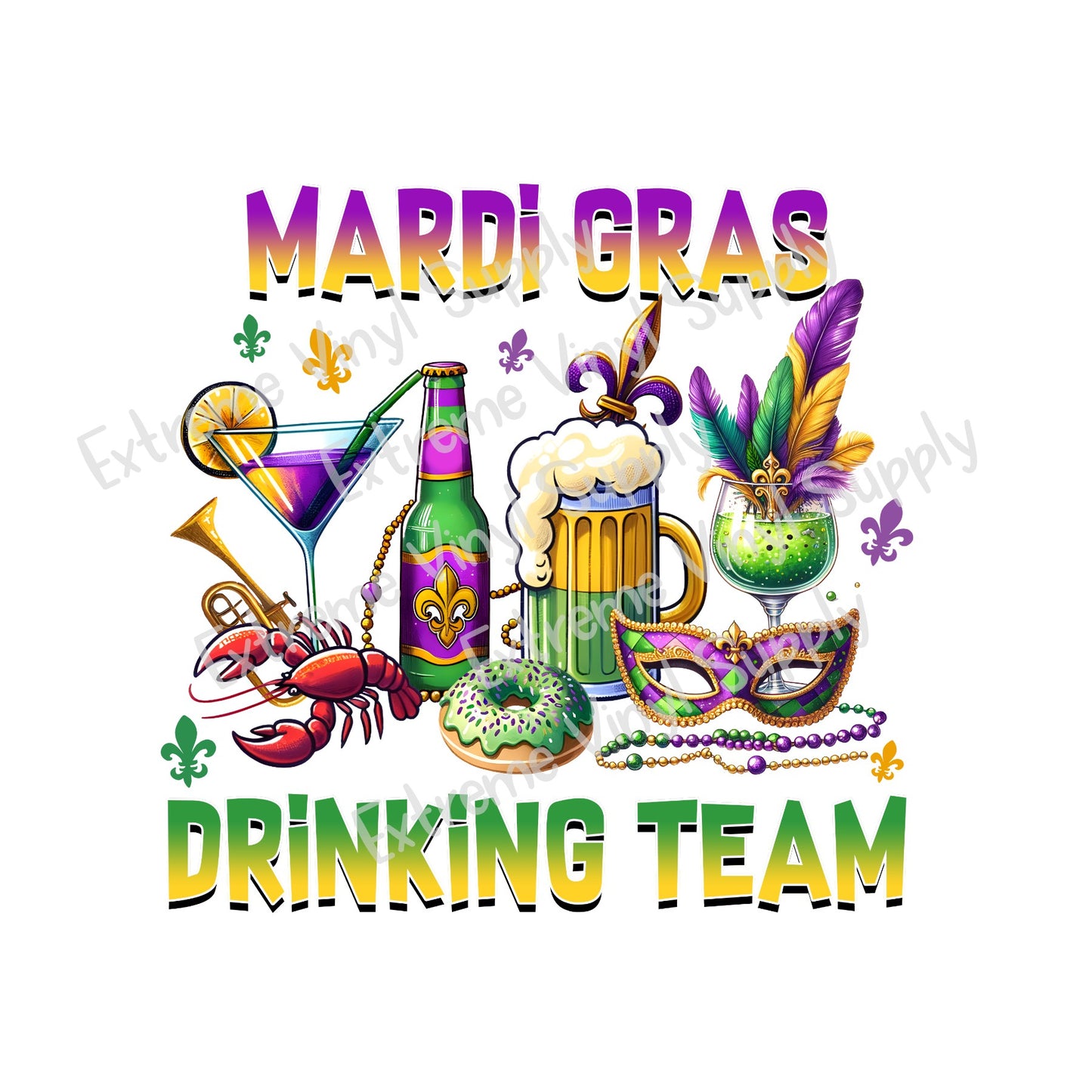 Mardi Gras Ready to Press Transfer