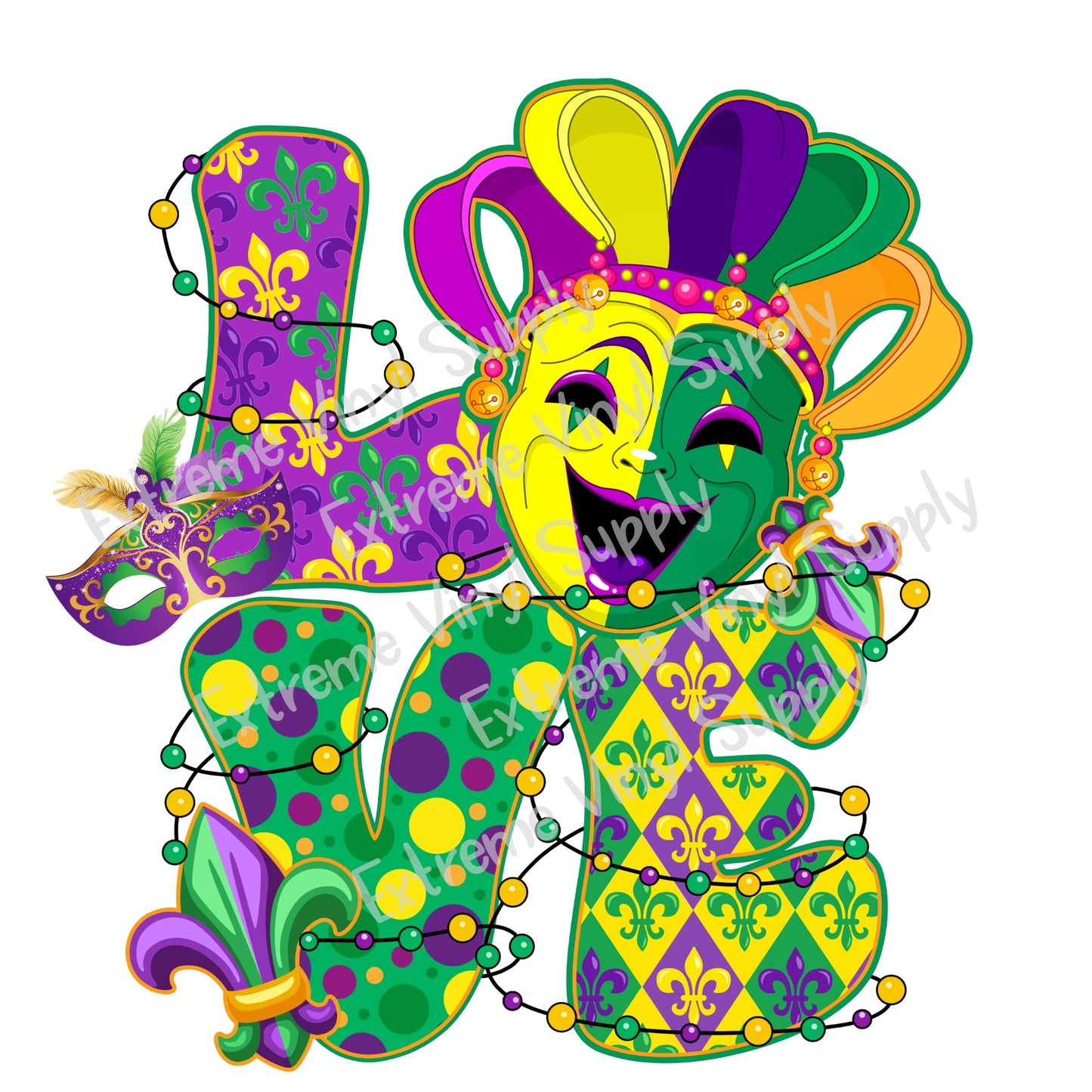 Mardi Gras Ready to Press Transfer