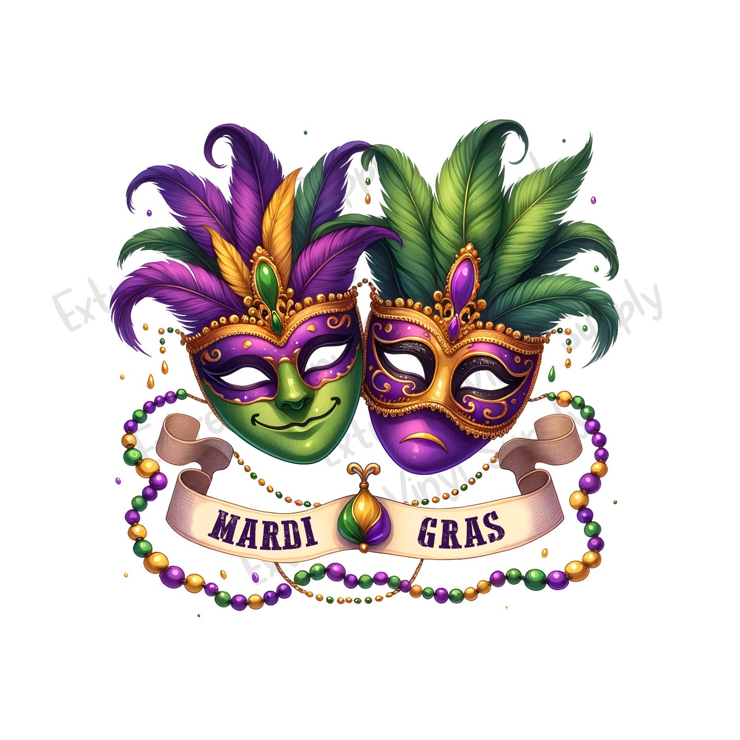 Mardi Gras Ready to Press Transfer