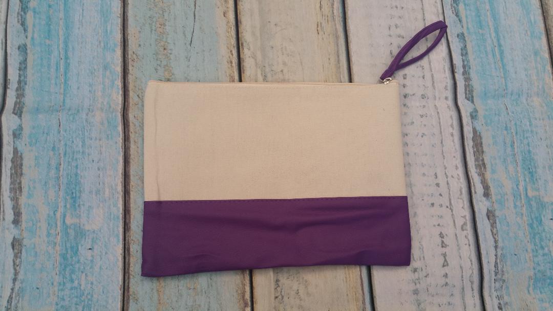 Small Canvas Colored Bags with zipper