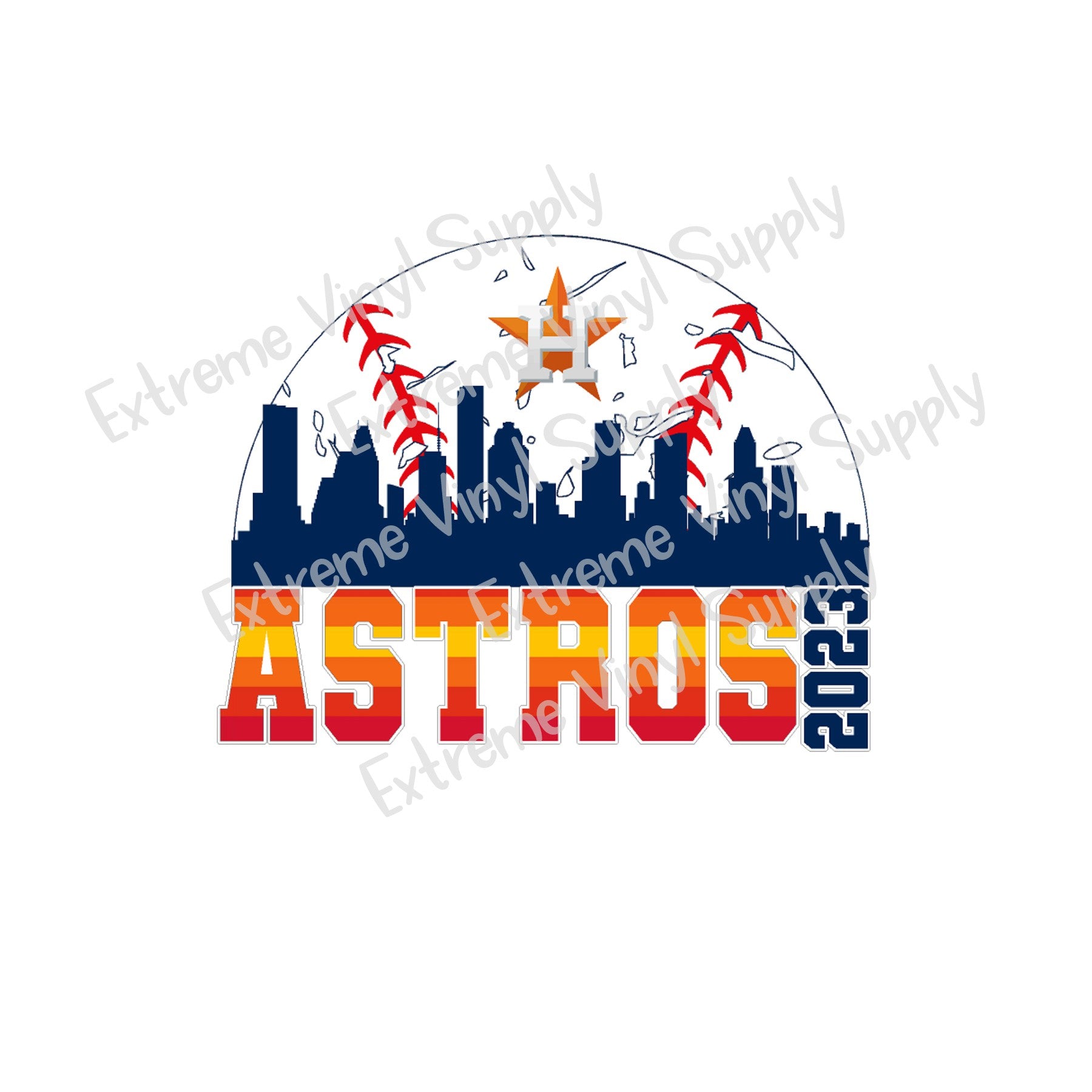 Astros Ready to Press Transfers – Extreme Vinyl Supply, Inc.