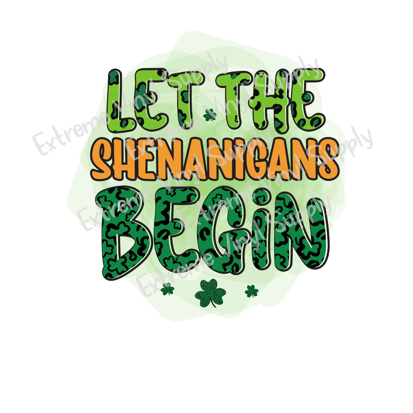 St. Patrick's Day Printed HTV Transfer or Sublimation